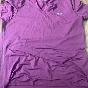 A purple under armor tee